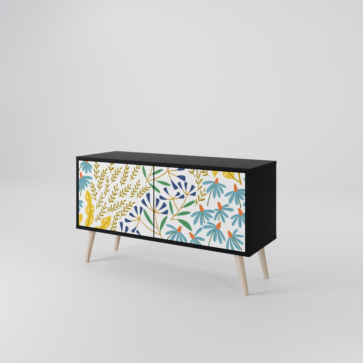 HELLO SPRING Compact 2-Door TV Cabinet