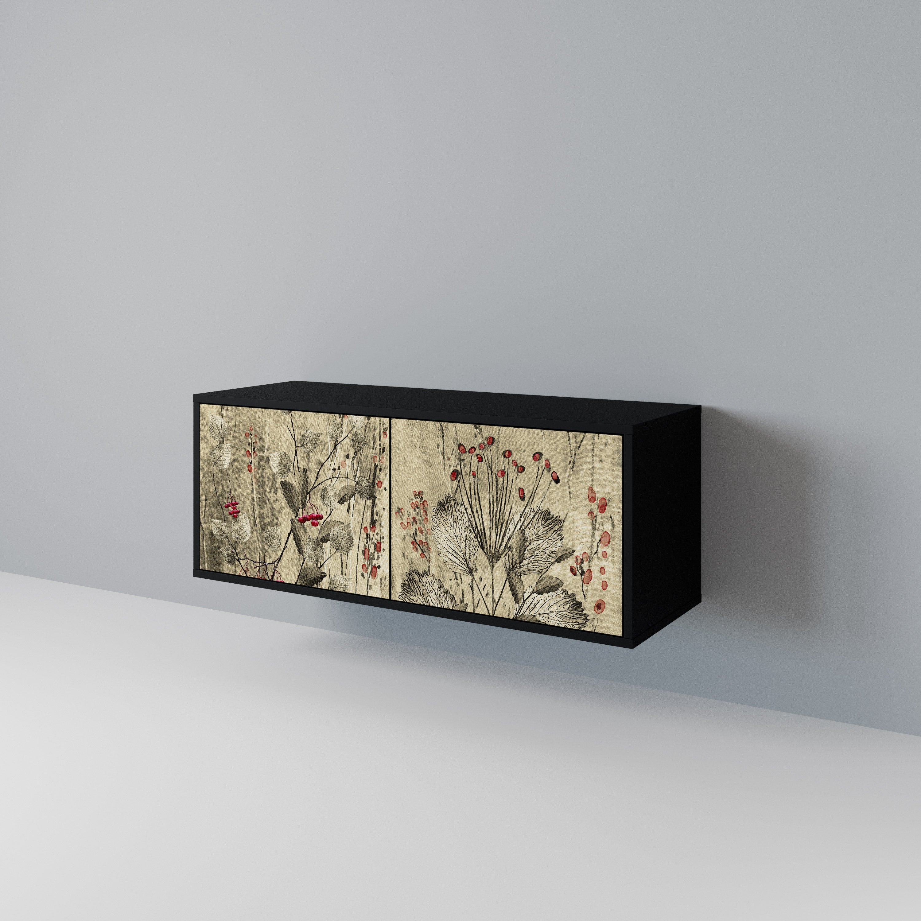 HERBAL GRACE Compact 2-Door TV Cabinet