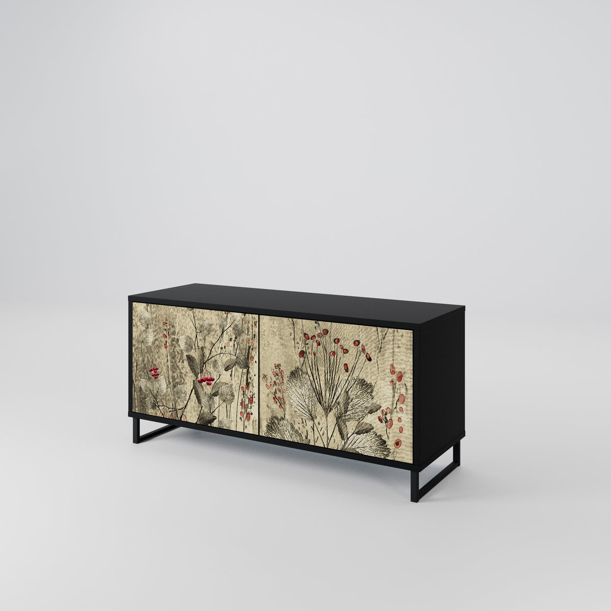 HERBAL GRACE Compact 2-Door TV Cabinet