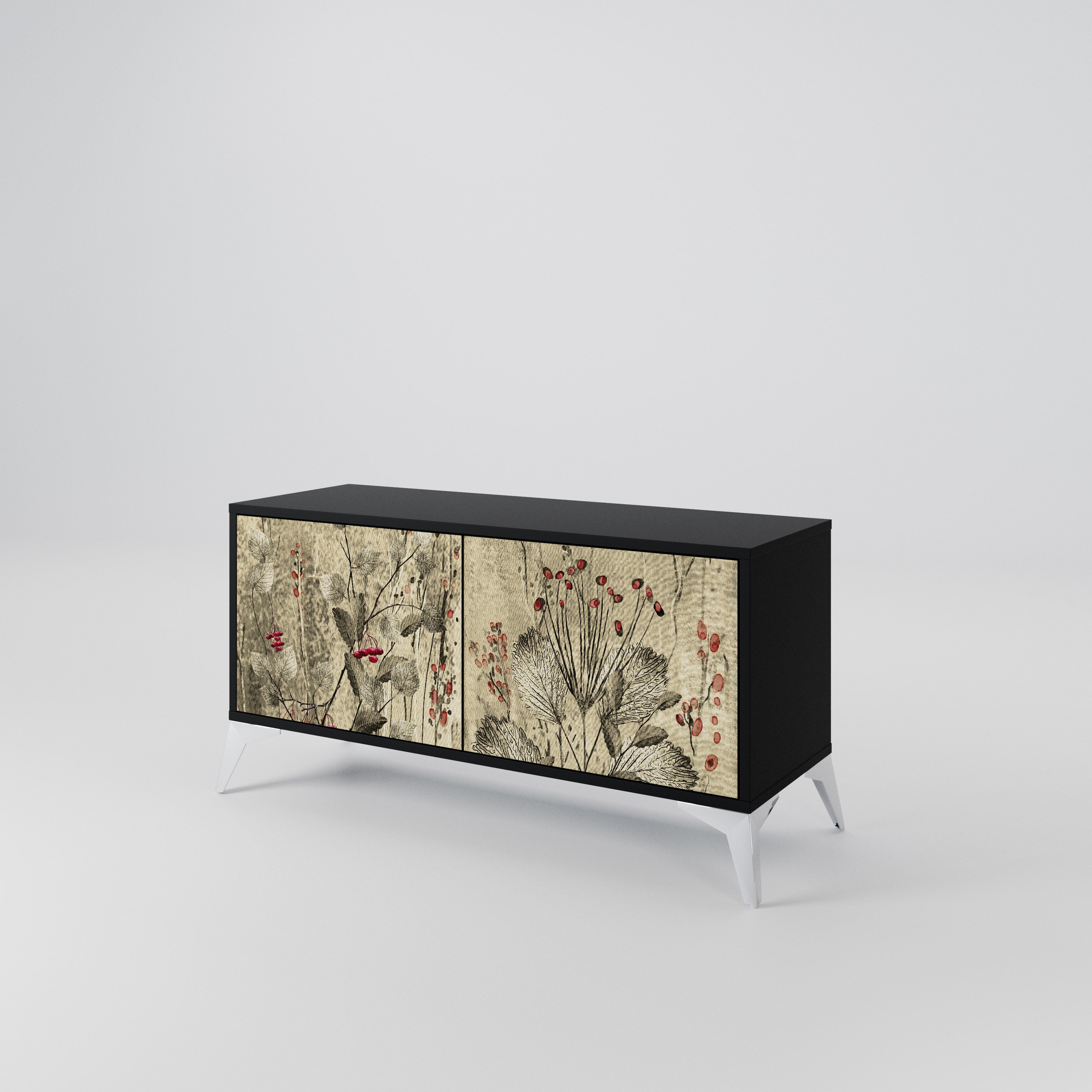 HERBAL GRACE Compact 2-Door TV Cabinet