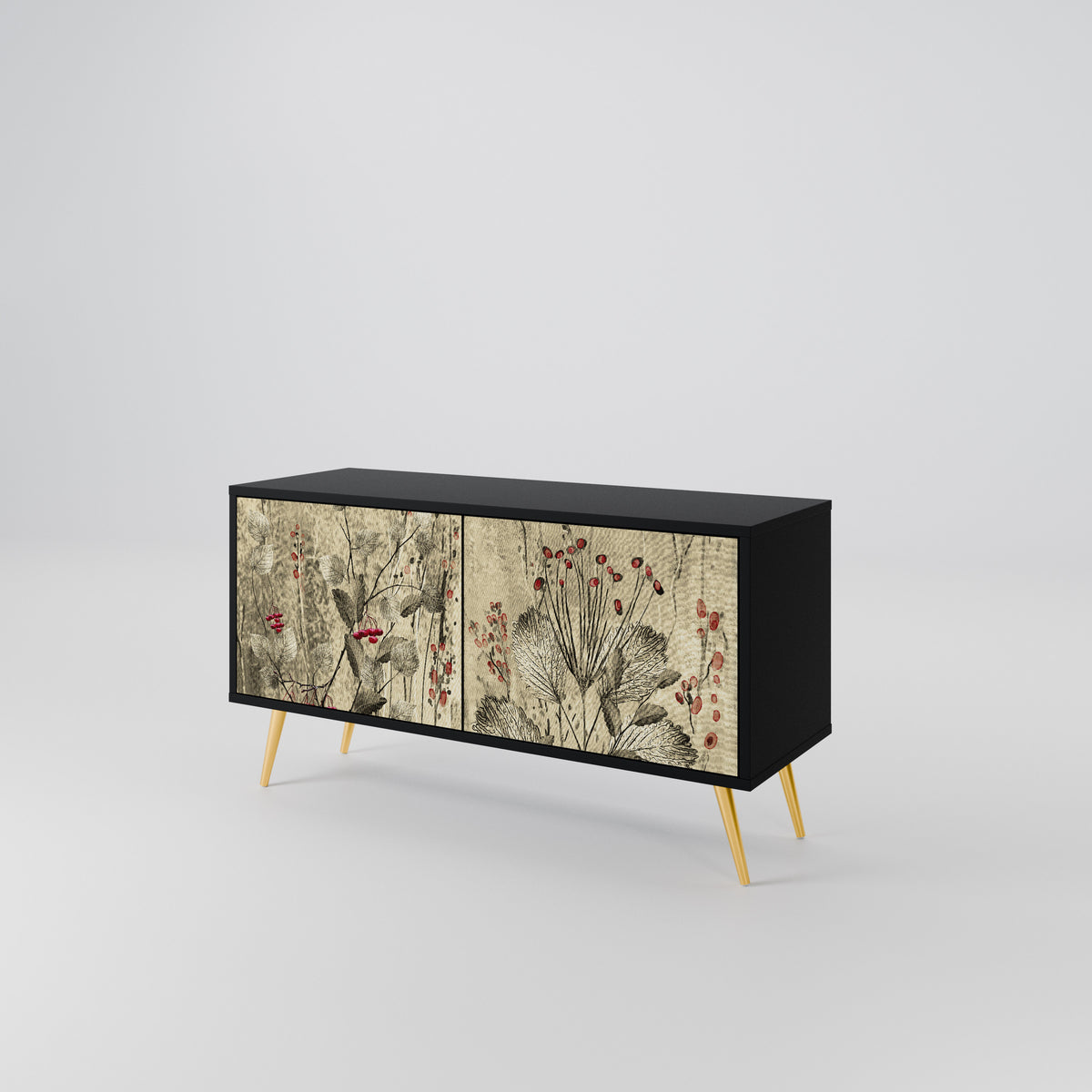 HERBAL GRACE Compact 2-Door TV Cabinet