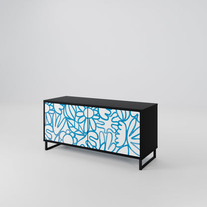 BLOOMY MORNING Compact 2-Door TV Cabinet