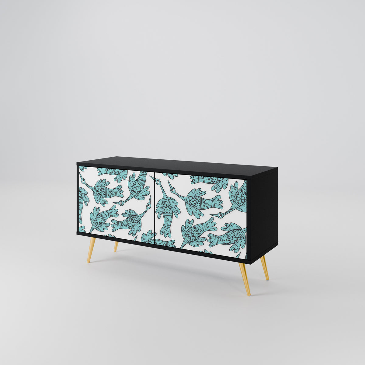 WATERSPOUT SONGIBIRD Compact 2-Door TV Cabinet
