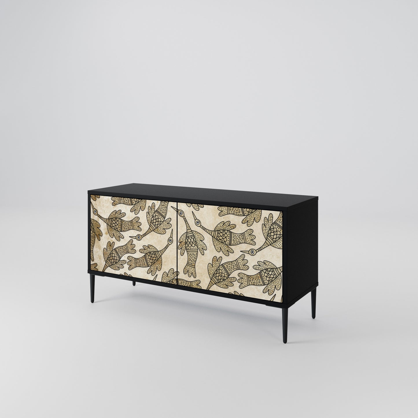 ALMONDINE SONGBIRD Compact 2-Door TV Cabinet