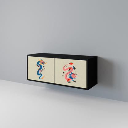 MYTHOLOGICAL CREATURES Compact 2-Door TV Cabinet