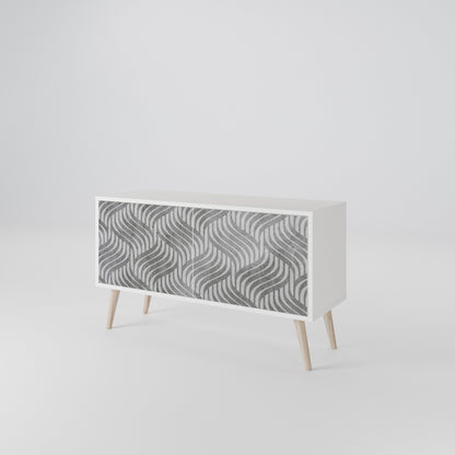 CONCRETE MOVEMENT Compact 2-Door TV Cabinet