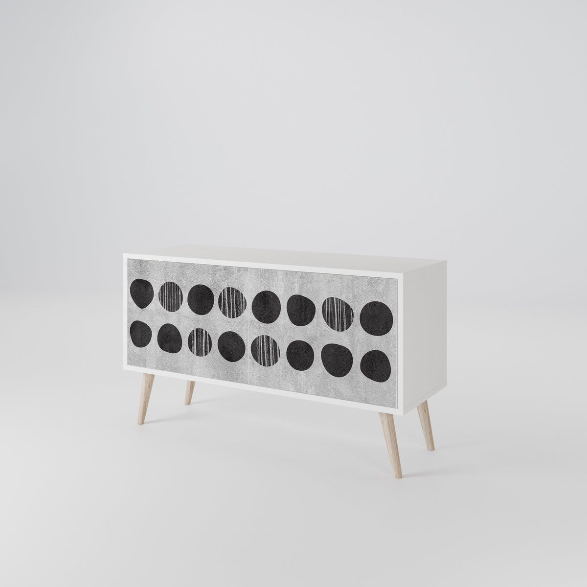 GHOSTLY GRADIENTS Compact 2-Door TV Cabinet