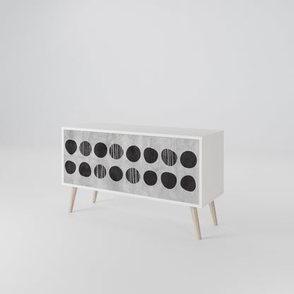 GHOSTLY GRADIENTS Compact 2-Door TV Cabinet