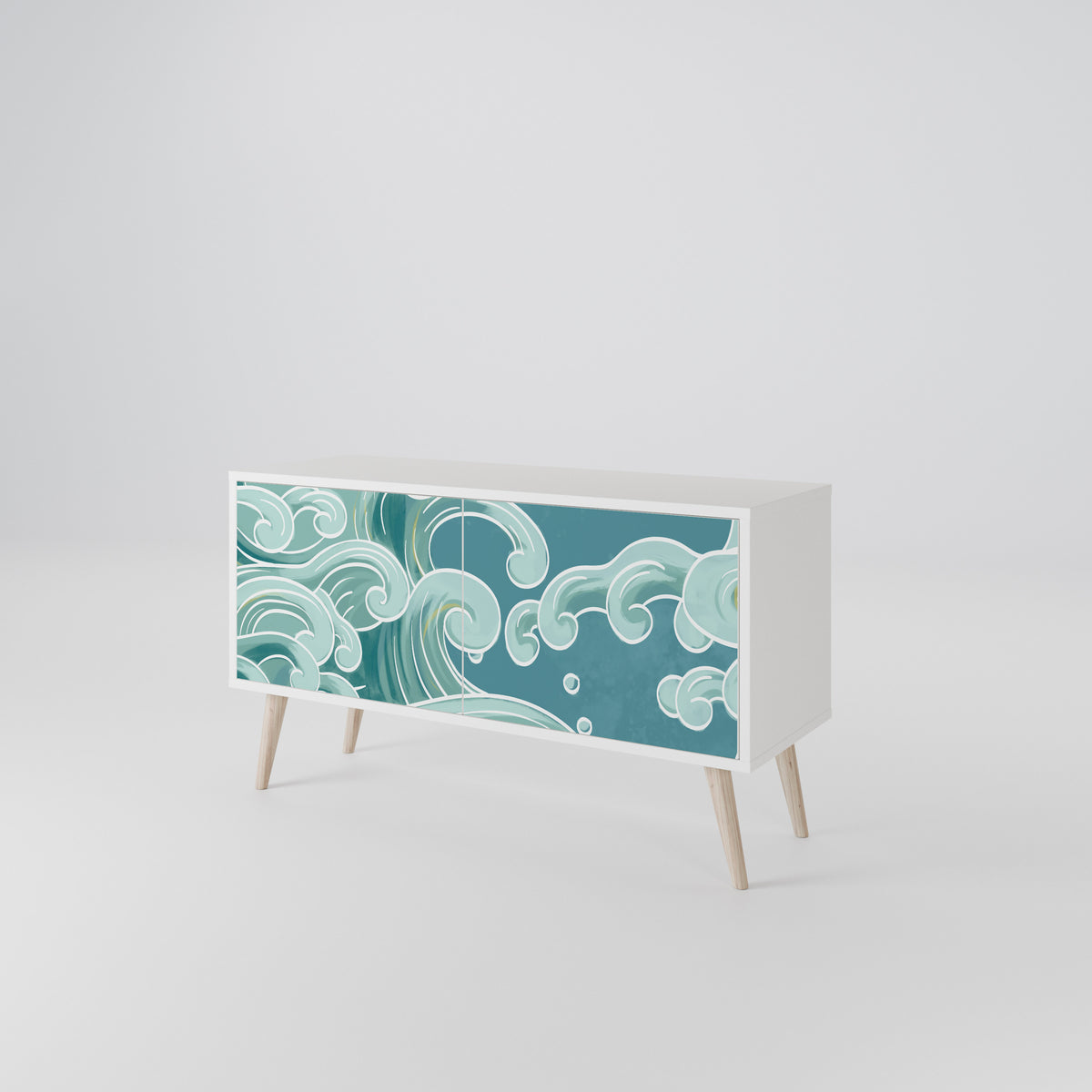 ASIAN SWAY Compact 2-Door TV Cabinet