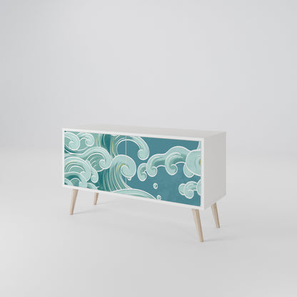 ASIAN SWAY Compact 2-Door TV Cabinet