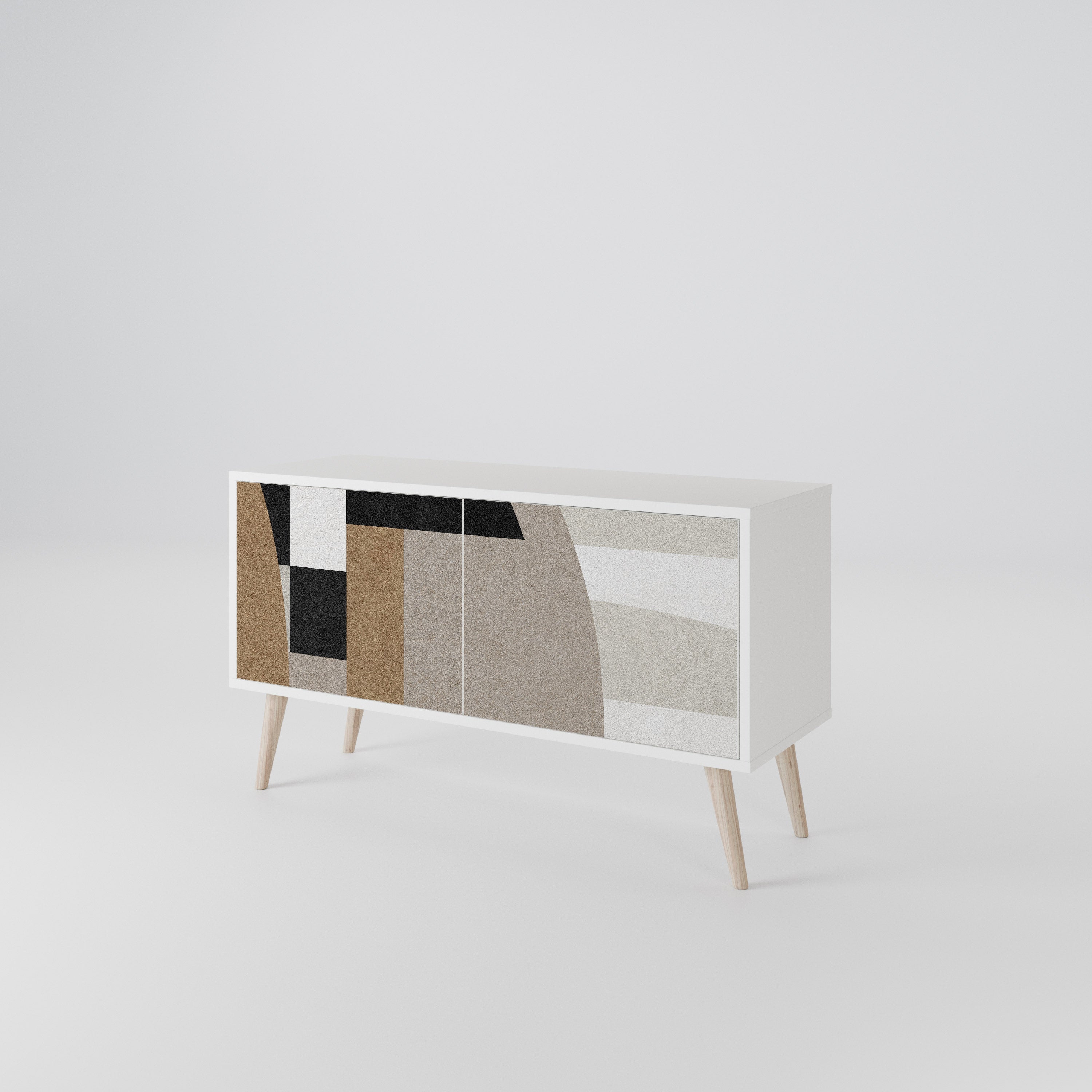 DELICATE MEMENTO Compact 2-Door TV Cabinet