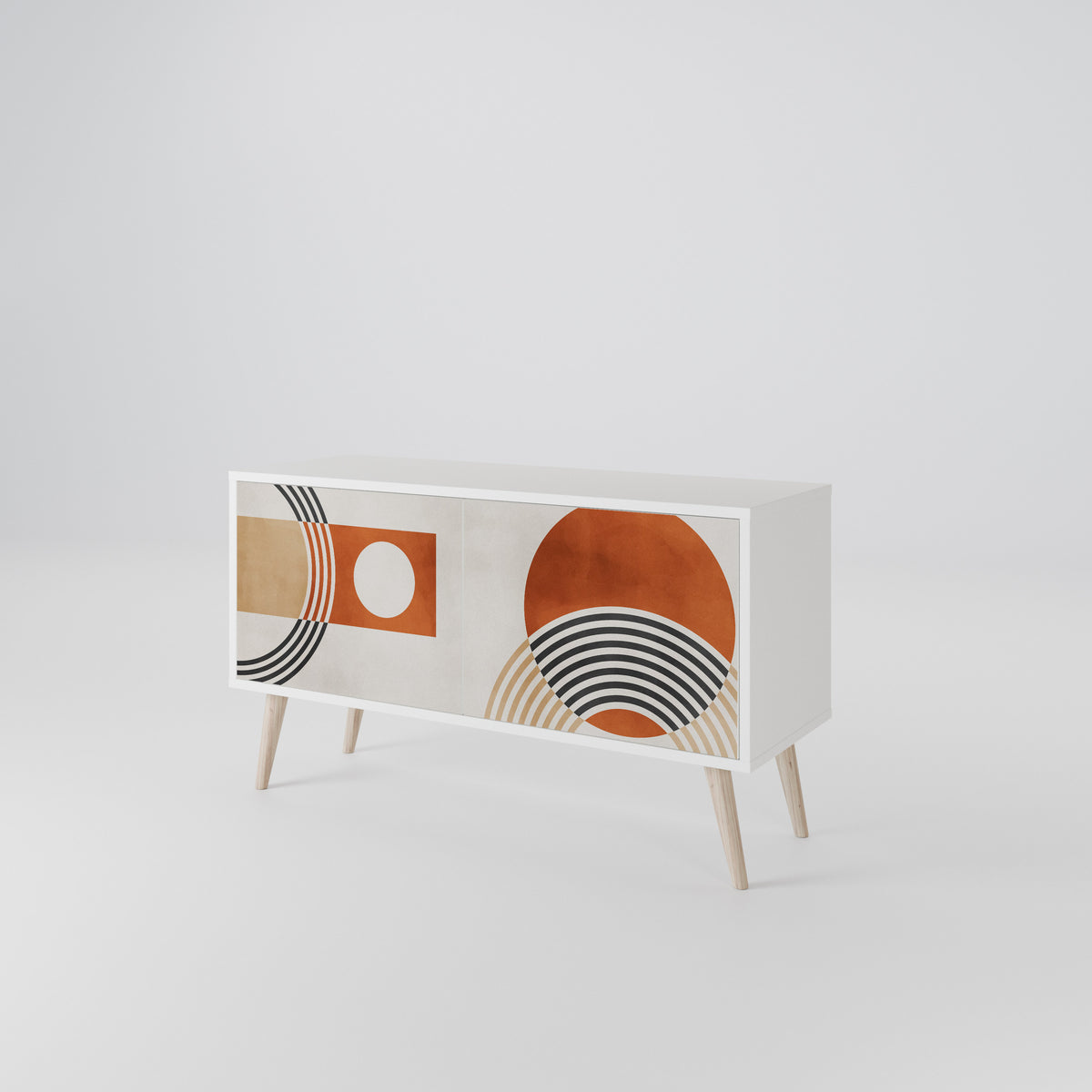SPACE AROUND Compact 2-Door TV Cabinet