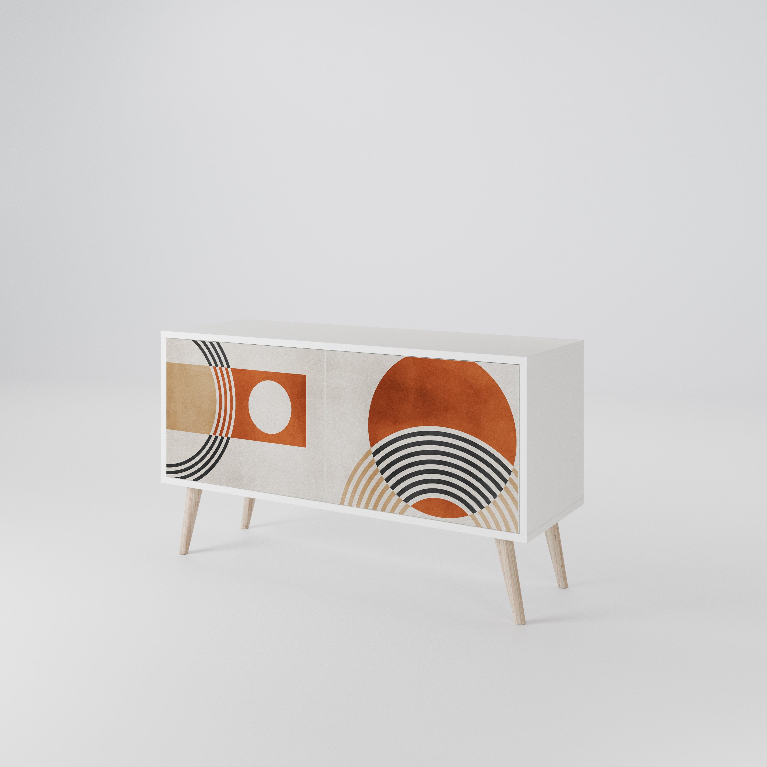 SPACE AROUND Compact 2-Door TV Cabinet