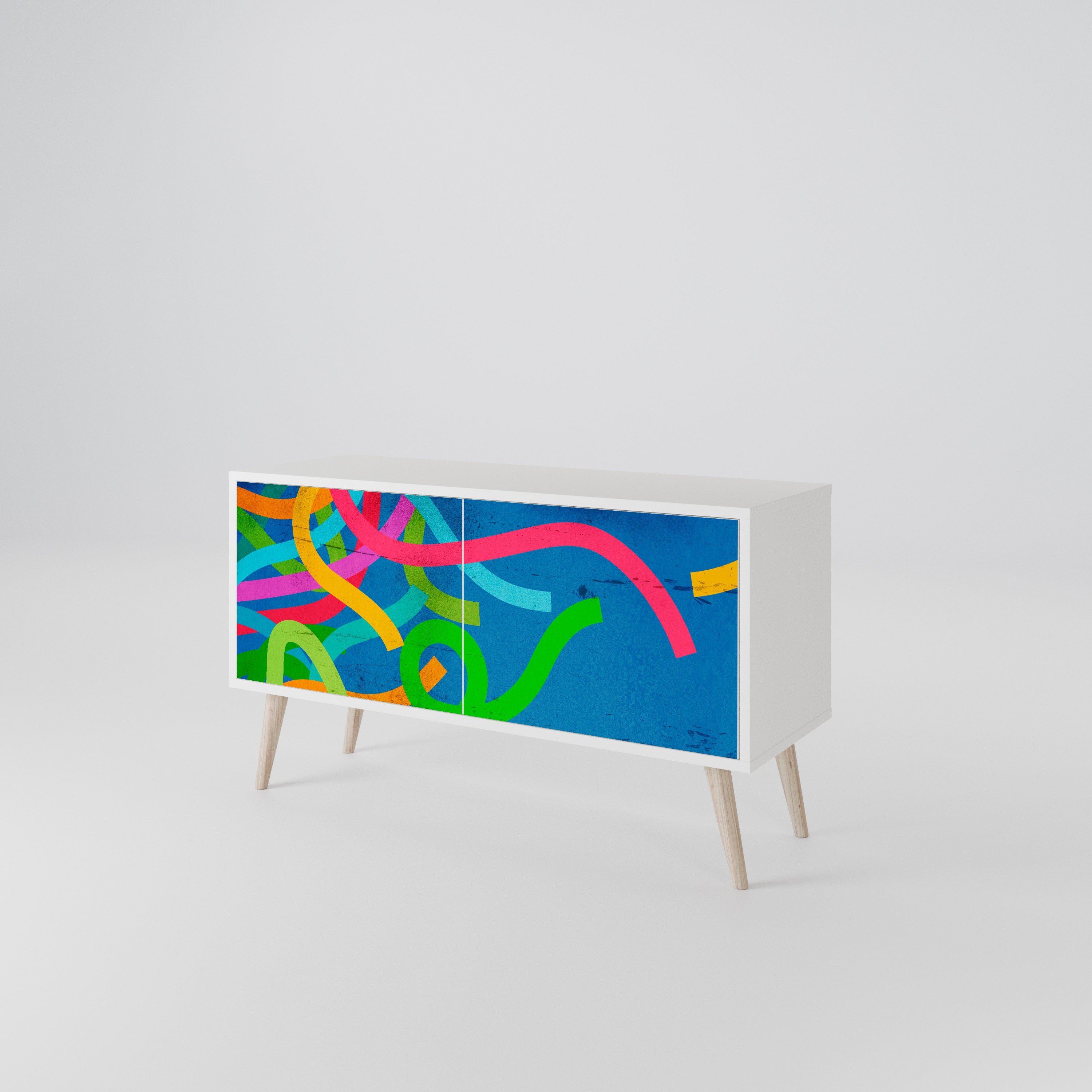 STREAMER TANGLE Compact 2-Door TV Cabinet
