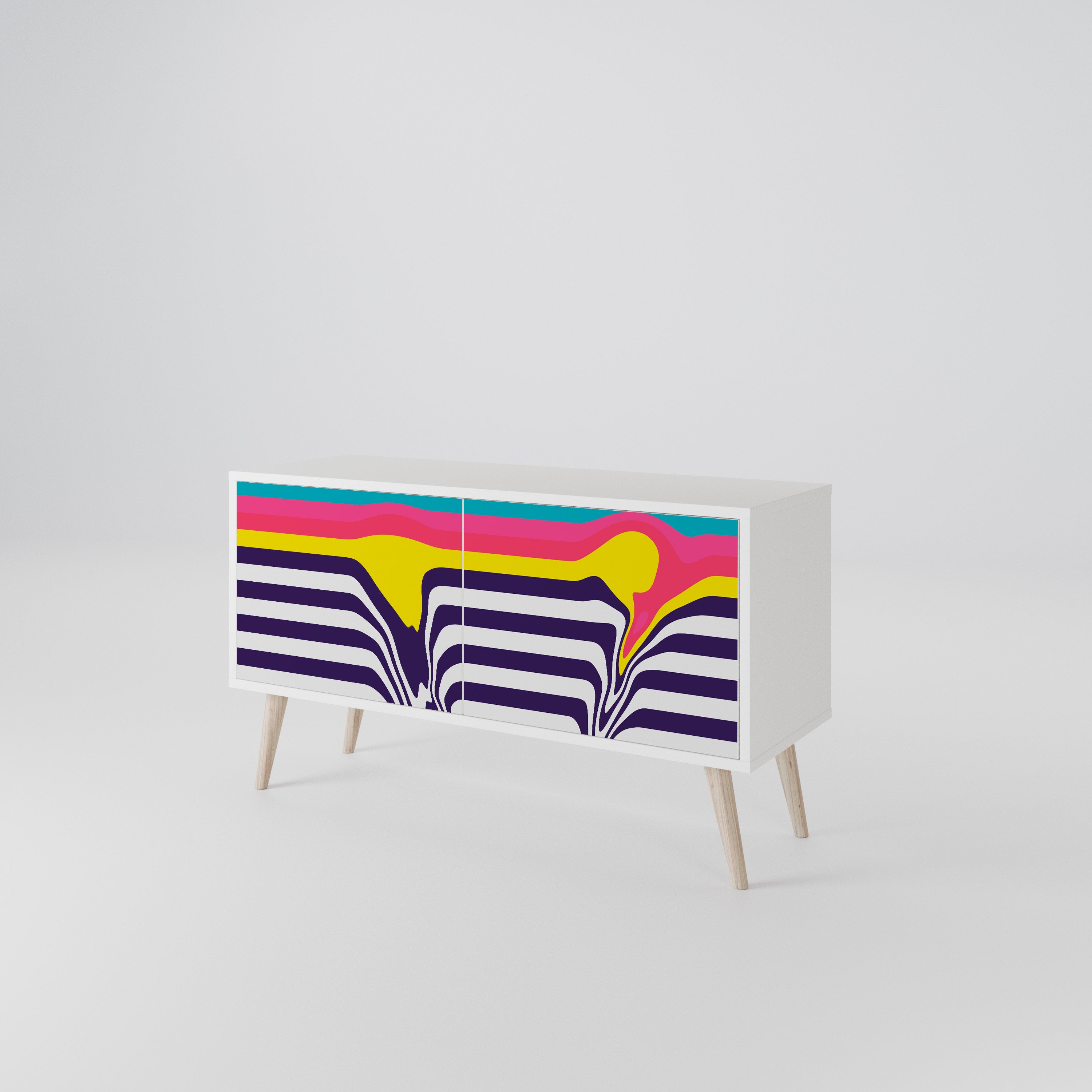 TONE COLLAPSE Compact 2-Door TV Cabinet