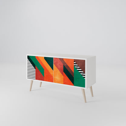MAKESHIFT ARTISTRY Compact 2-Door TV Cabinet