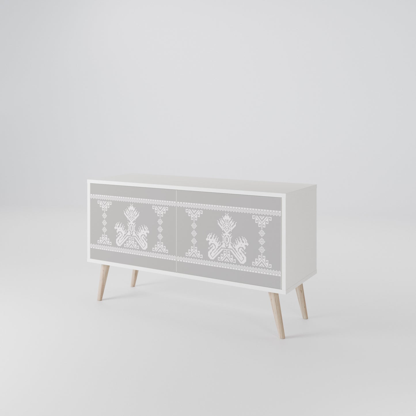 THAI GRAY Compact 2-Door TV Cabinet