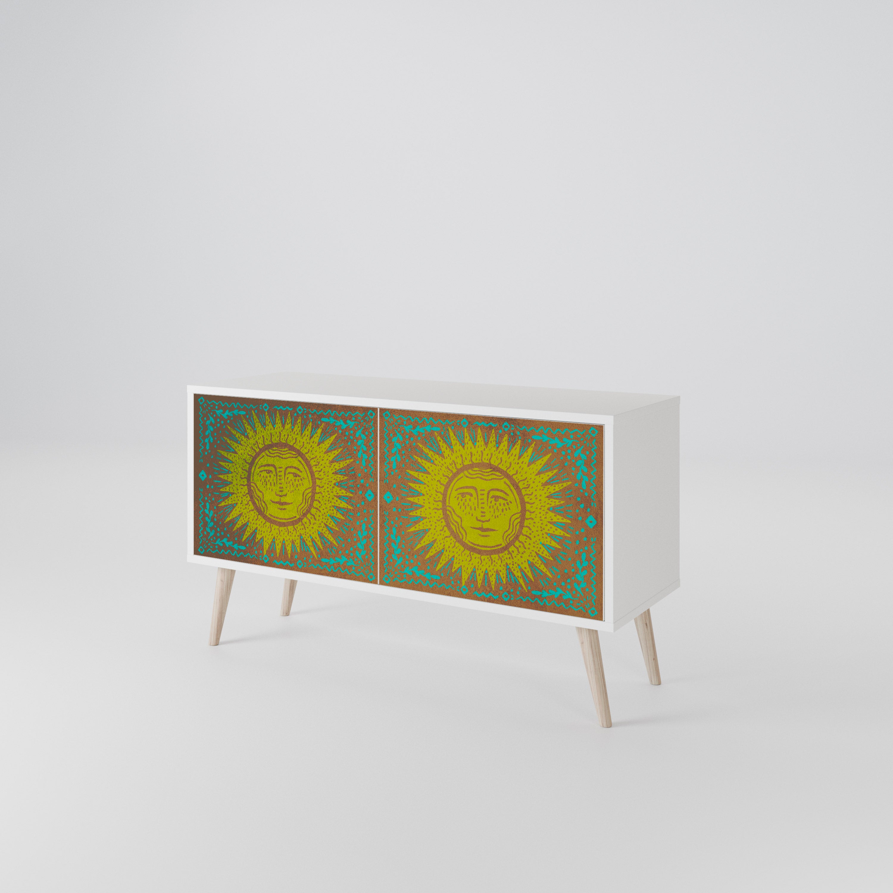SUNSHINE EULOGY Compact 2-Door TV Cabinet
