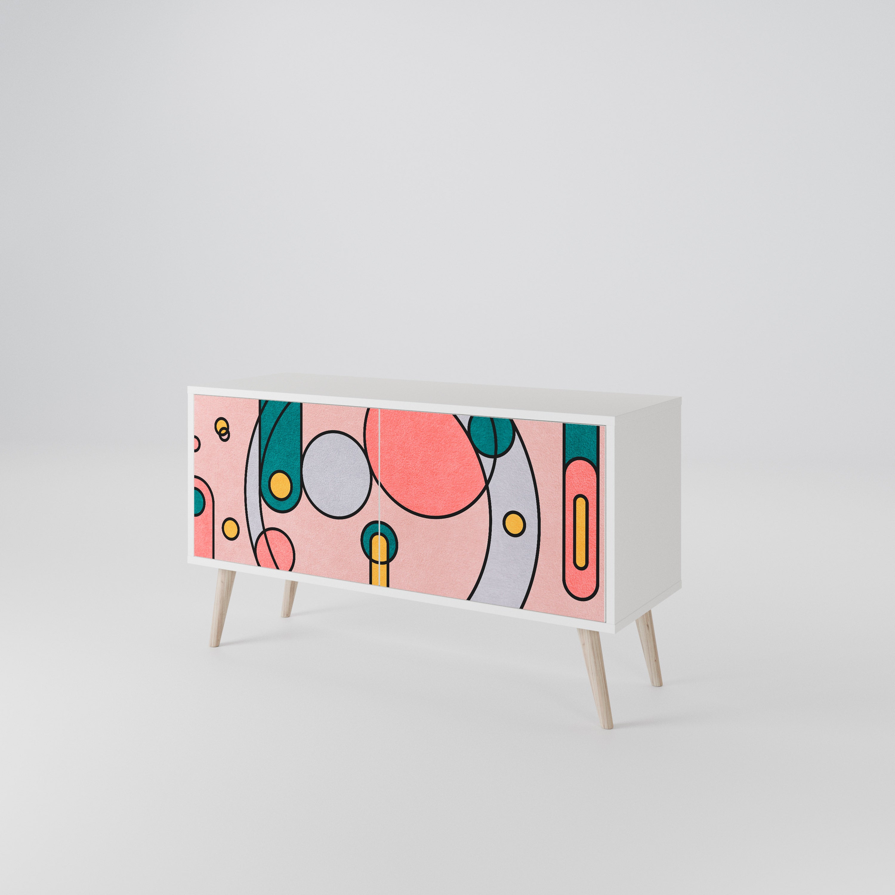 GOSSAMER ECHOES Compact 2-Door TV Cabinet