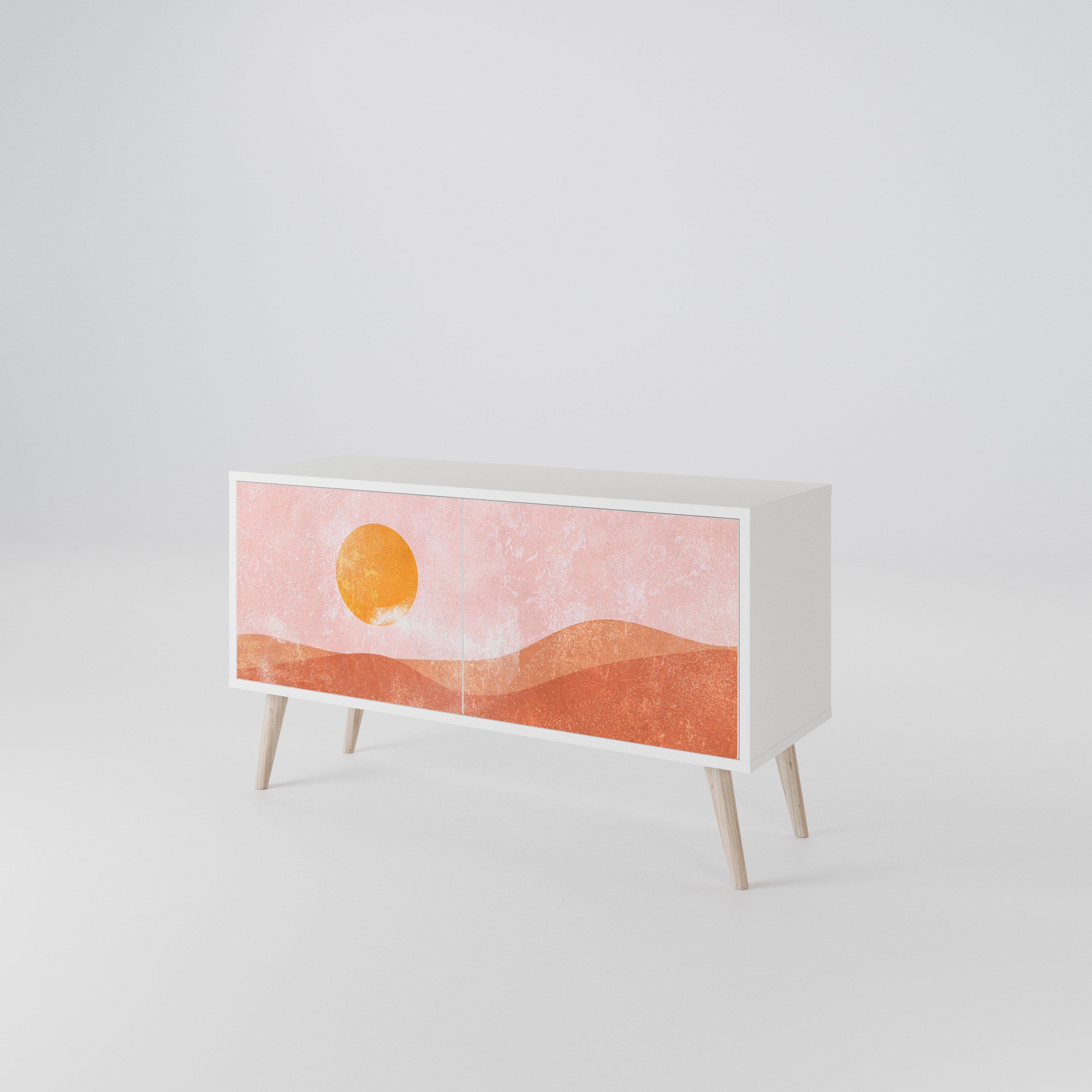 LUMINOUS SUNLIGHT Compact 2-Door TV Cabinet
