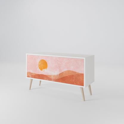 LUMINOUS SUNLIGHT Compact 2-Door TV Cabinet