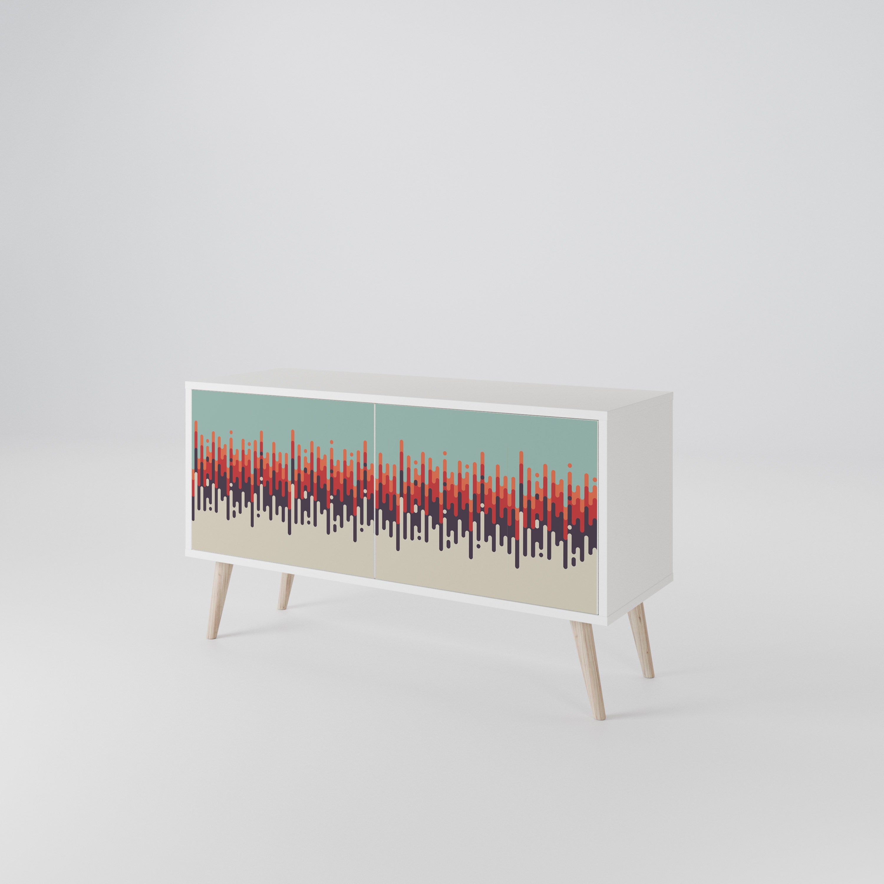 CHROMA CONTOURS Compact 2-Door TV Cabinet