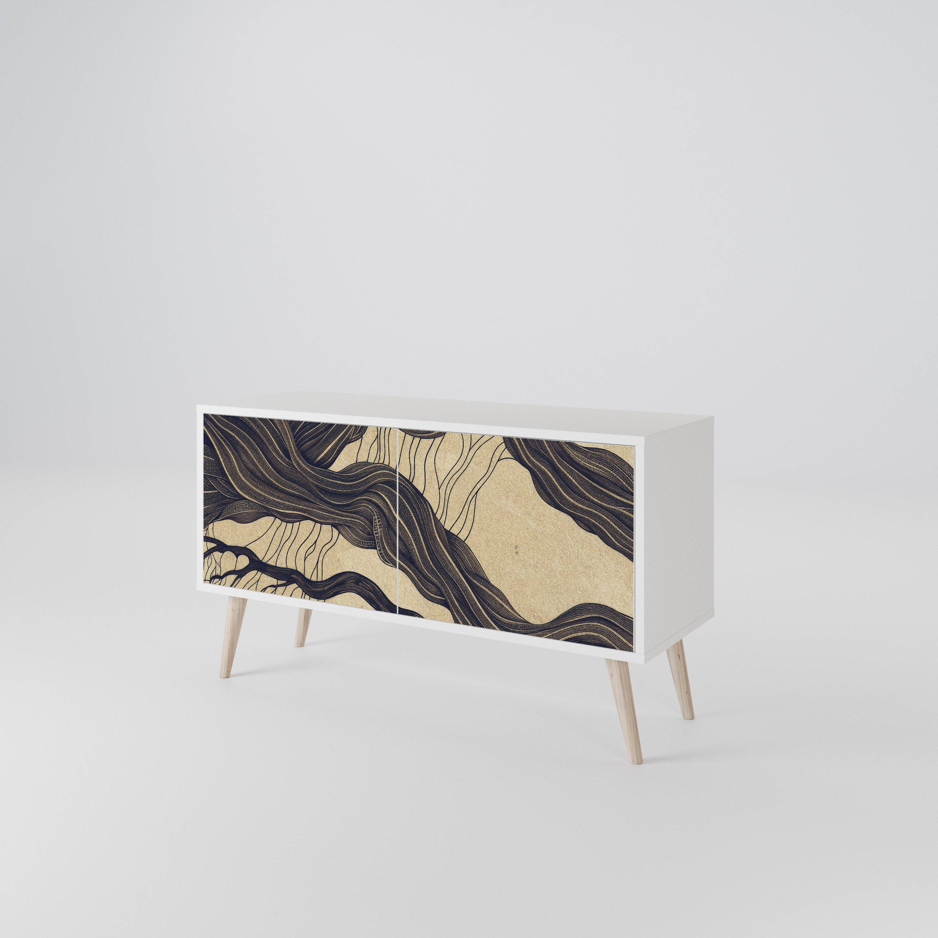 UNIFIED FRAGMENTS Compact 2-Door TV Cabinet