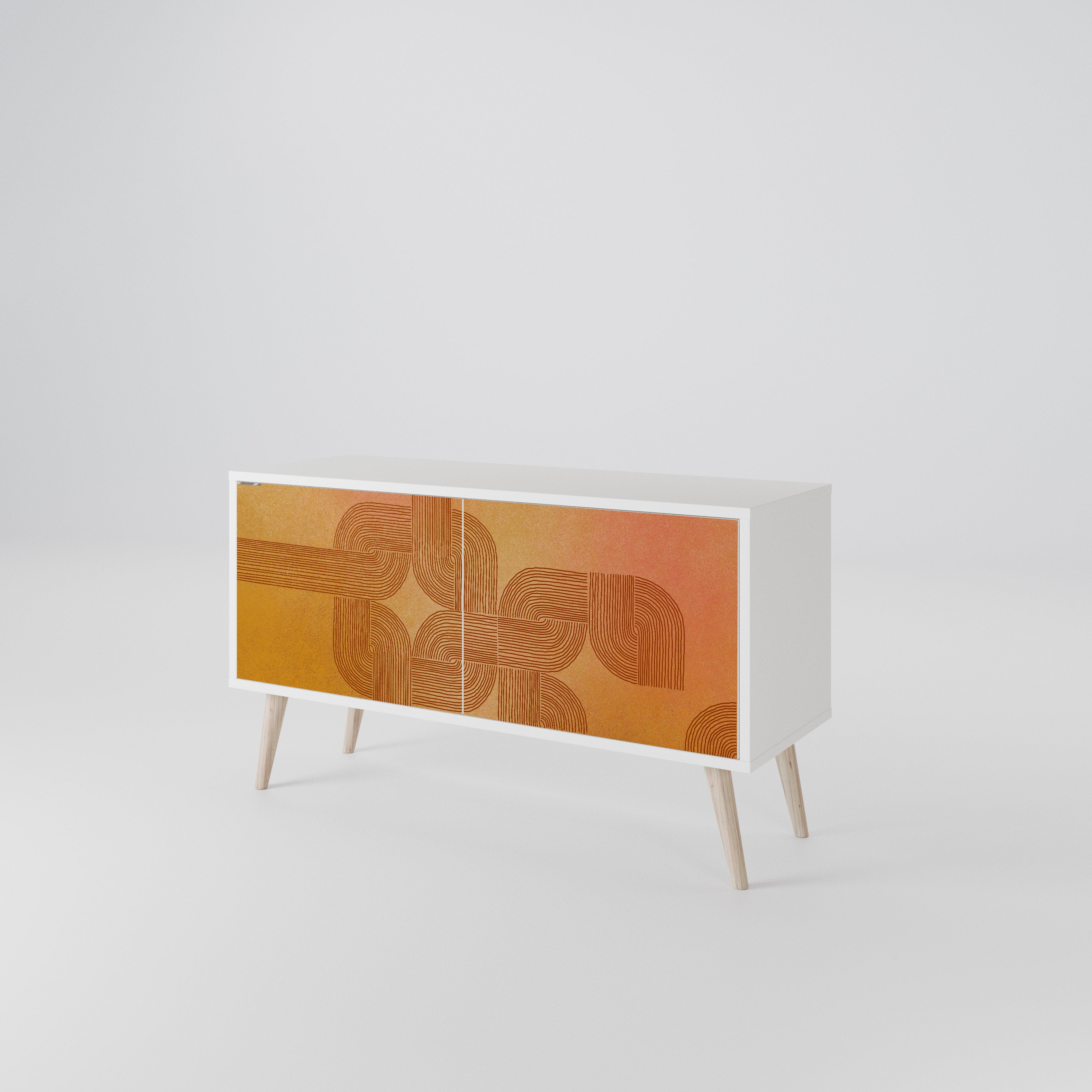 STRENGTHENING RELATION Compact 2-Door TV Cabinet