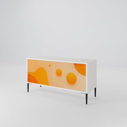 ORANGE ARRANGEMENT Compact 2-Door TV Cabinet
