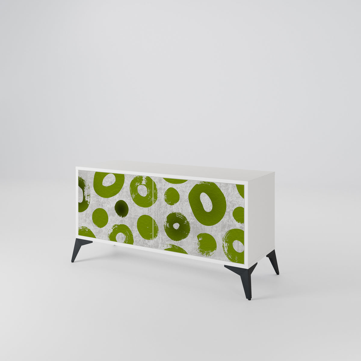 GREEN RHAPSODY Compact 2-Door TV Cabinet