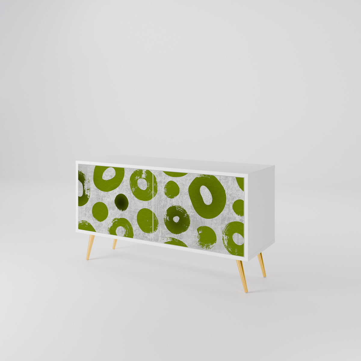 GREEN RHAPSODY Compact 2-Door TV Cabinet