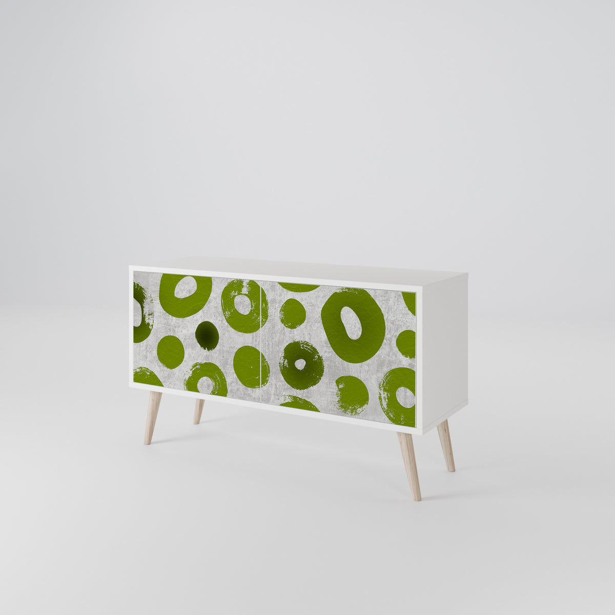 GREEN RHAPSODY Compact 2-Door TV Cabinet