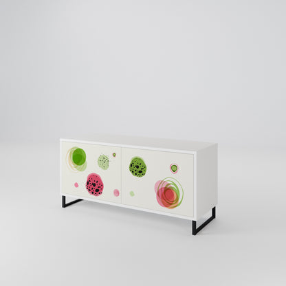 COLORFUL COSMOS Compact 2-Door TV Cabinet