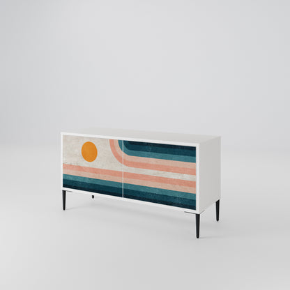 TWO HALVES Compact 2-Door TV Cabinet