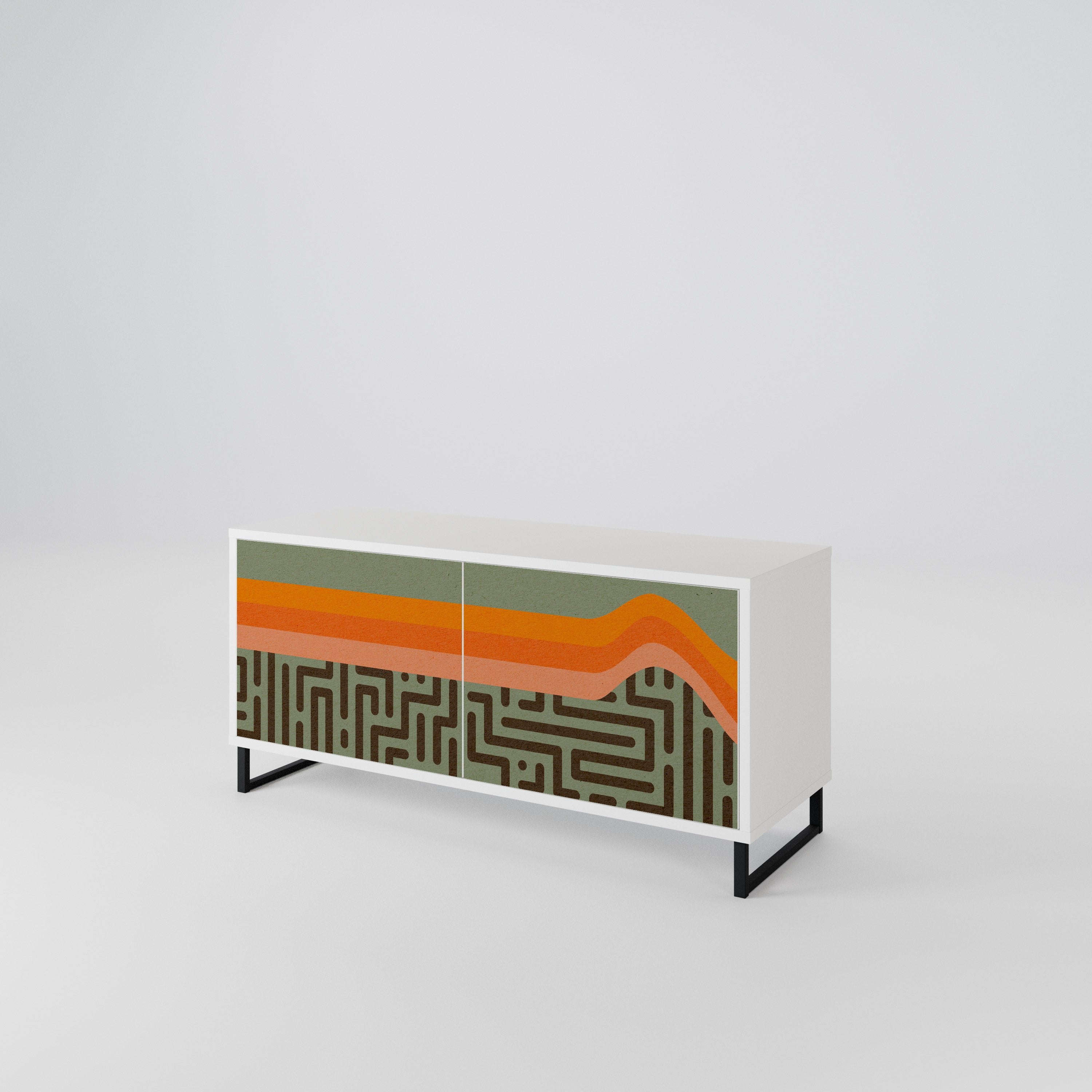 SIMPLE SOLUTIONS Compact 2-Door TV Cabinet