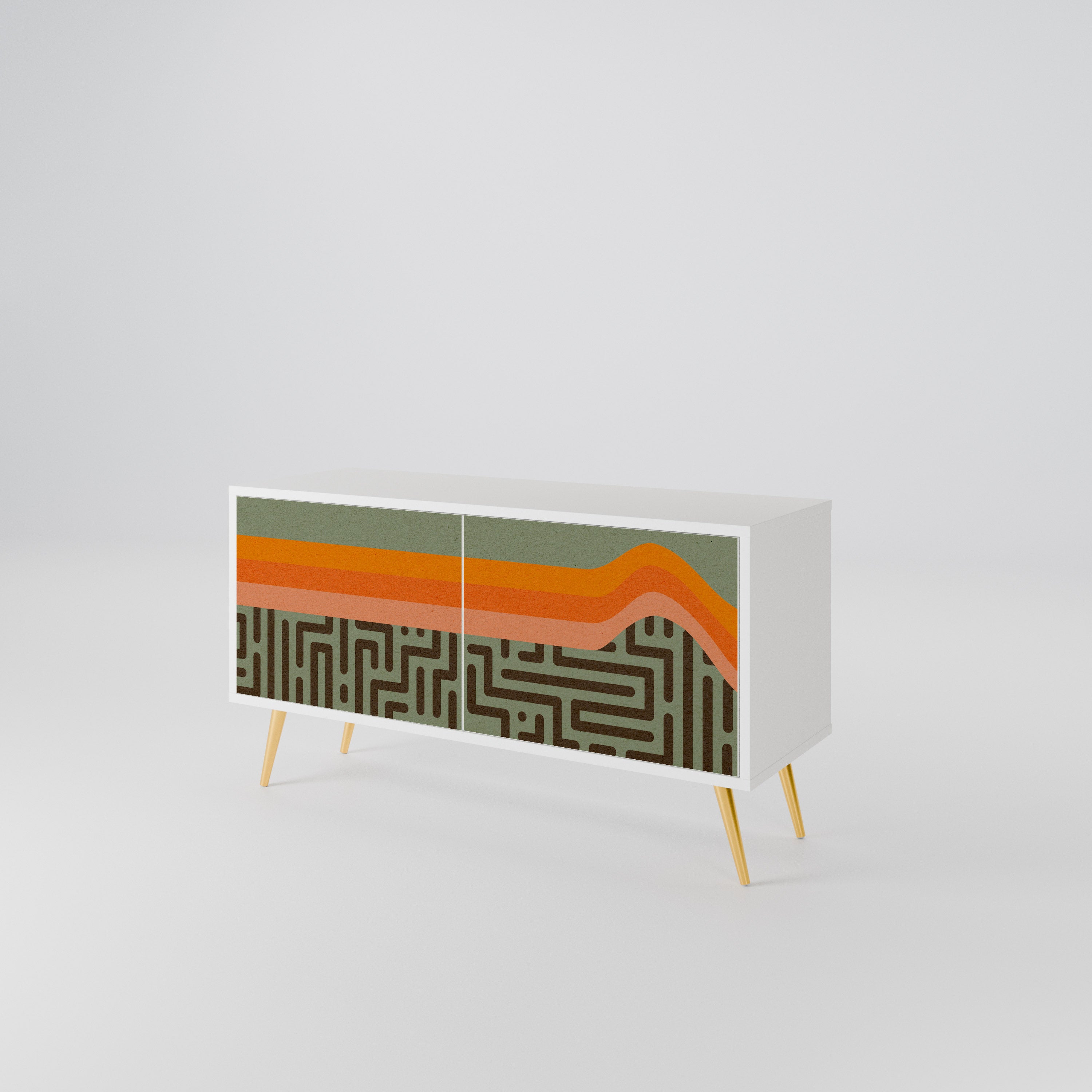 SIMPLE SOLUTIONS Compact 2-Door TV Cabinet