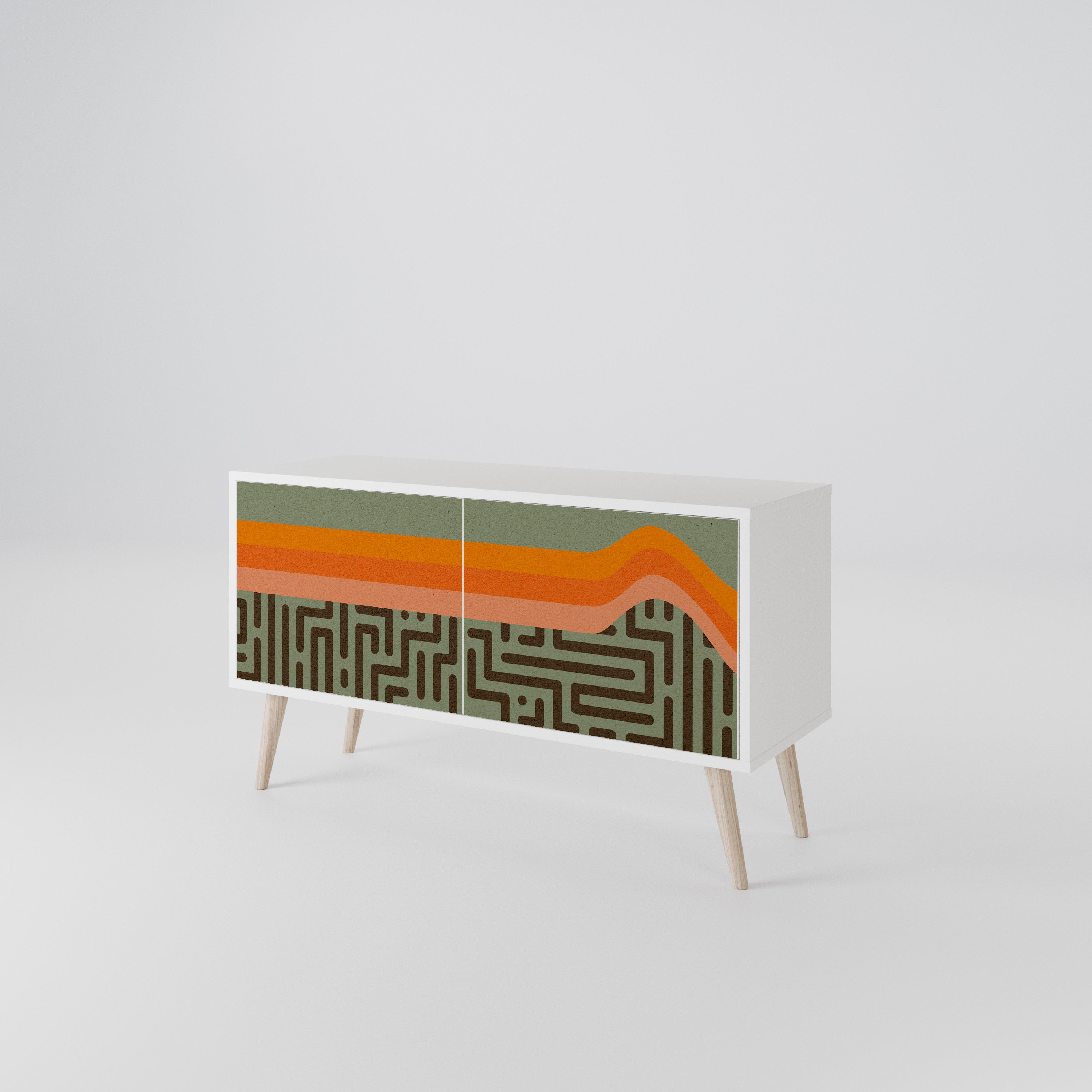SIMPLE SOLUTIONS Compact 2-Door TV Cabinet