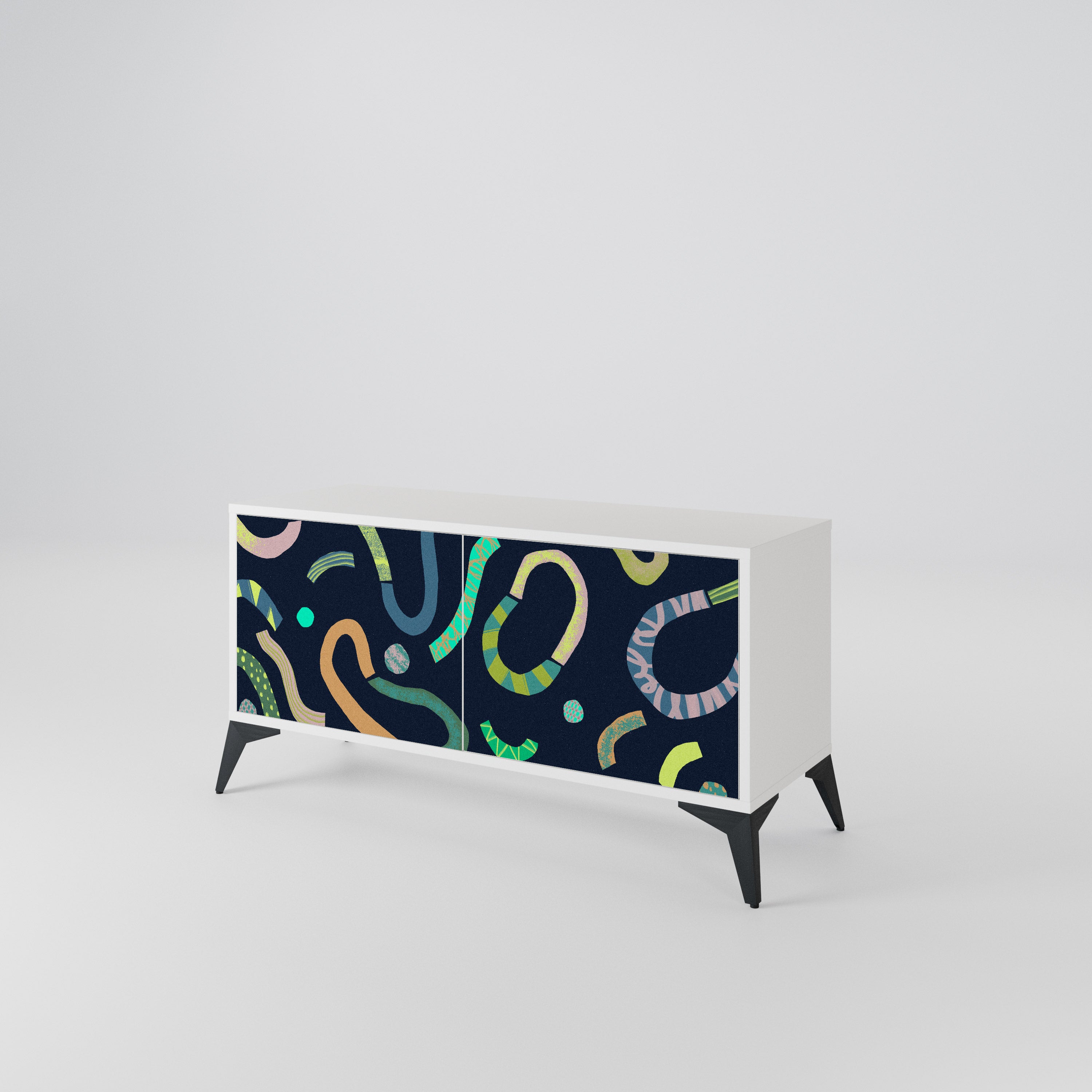 CONTRAST DANCE Compact 2-Door TV Cabinet