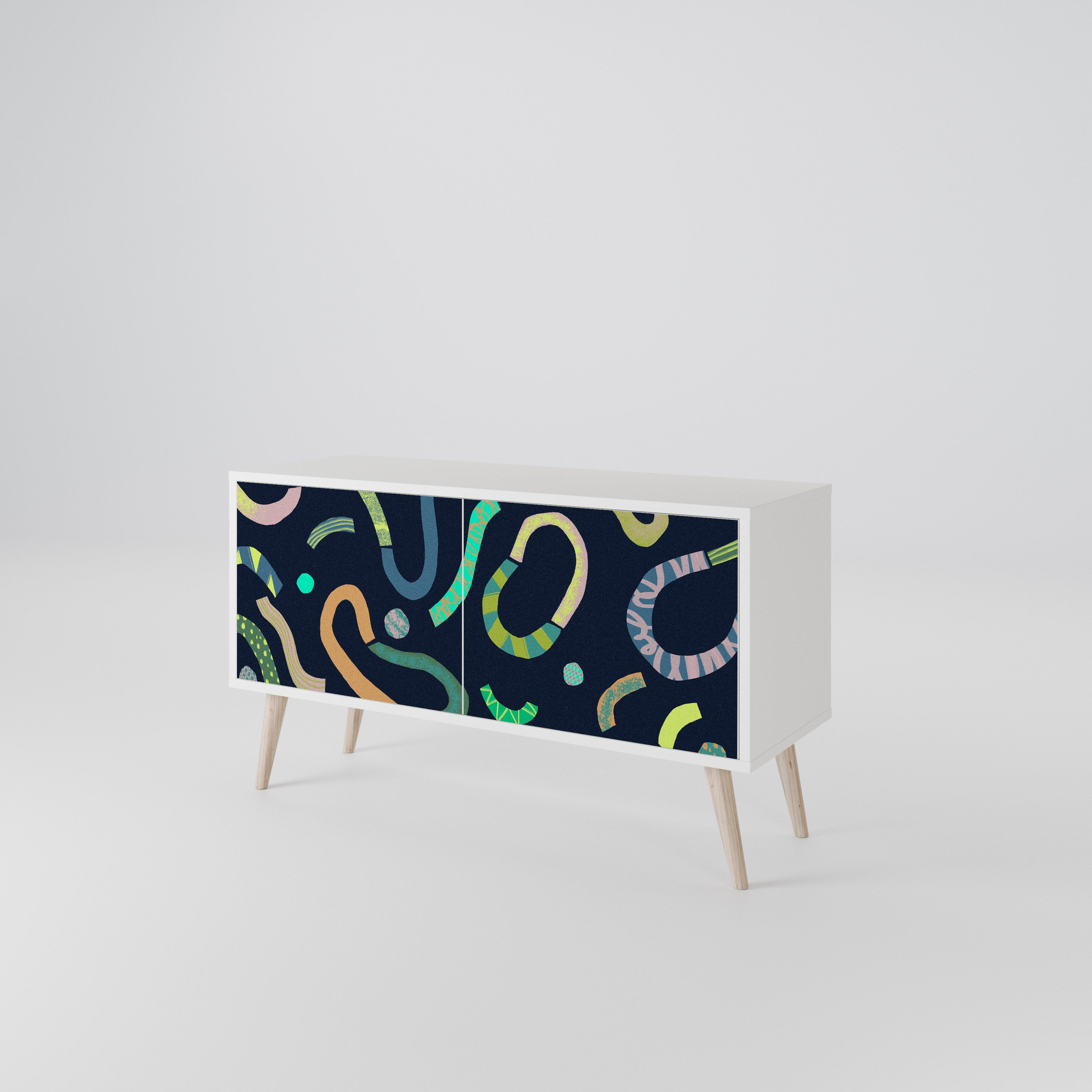 CONTRAST DANCE Compact 2-Door TV Cabinet