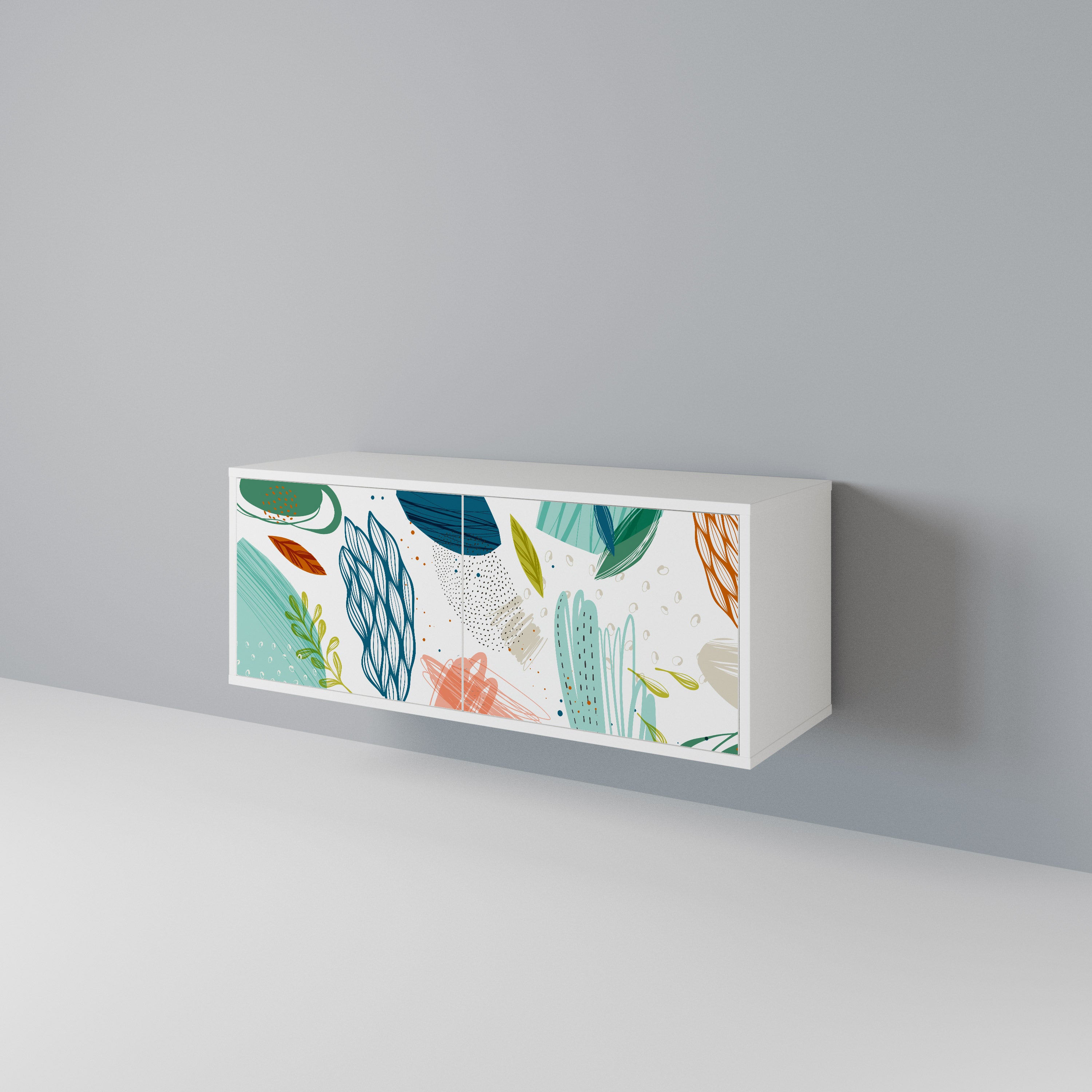 BOTANICAL HURRICANE Compact 2-Door TV Cabinet