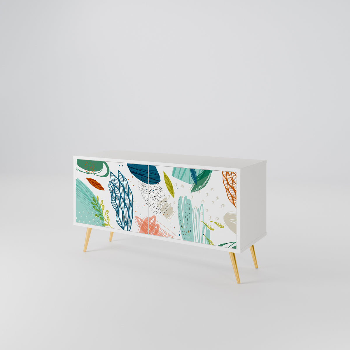 BOTANICAL HURRICANE Compact 2-Door TV Cabinet