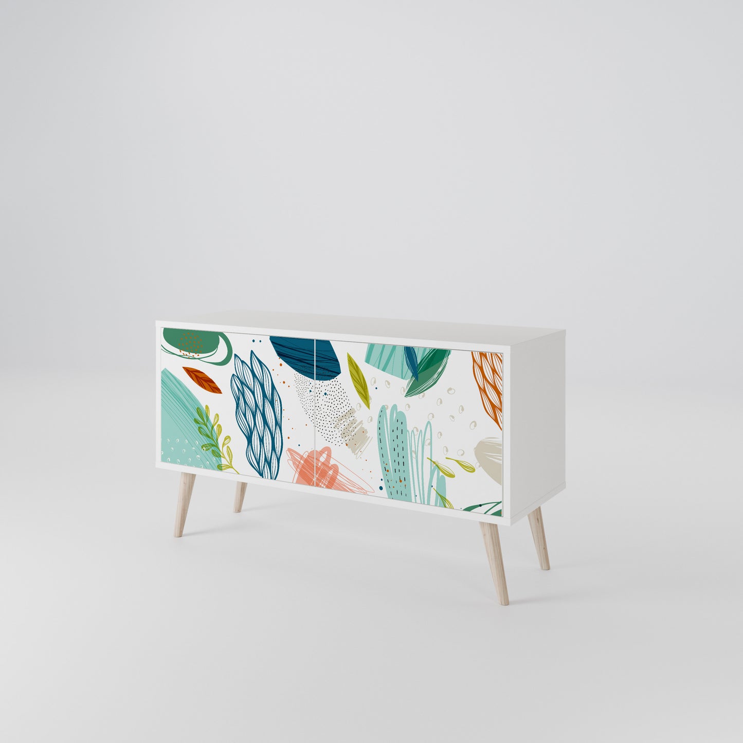 BOTANICAL HURRICANE Compact 2-Door TV Cabinet