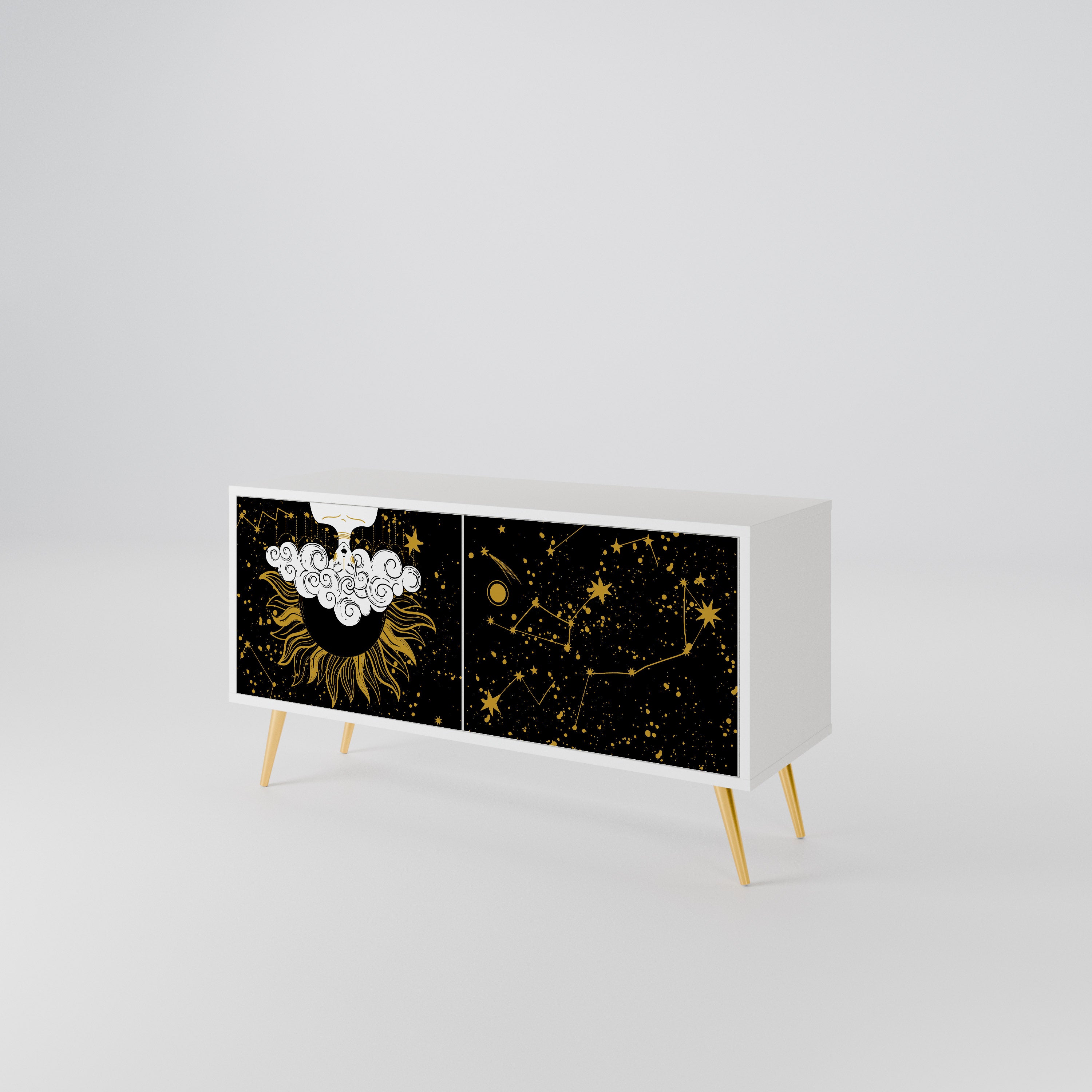 STELLAR CONSTELLATIONS Compact 2-Door TV Cabinet