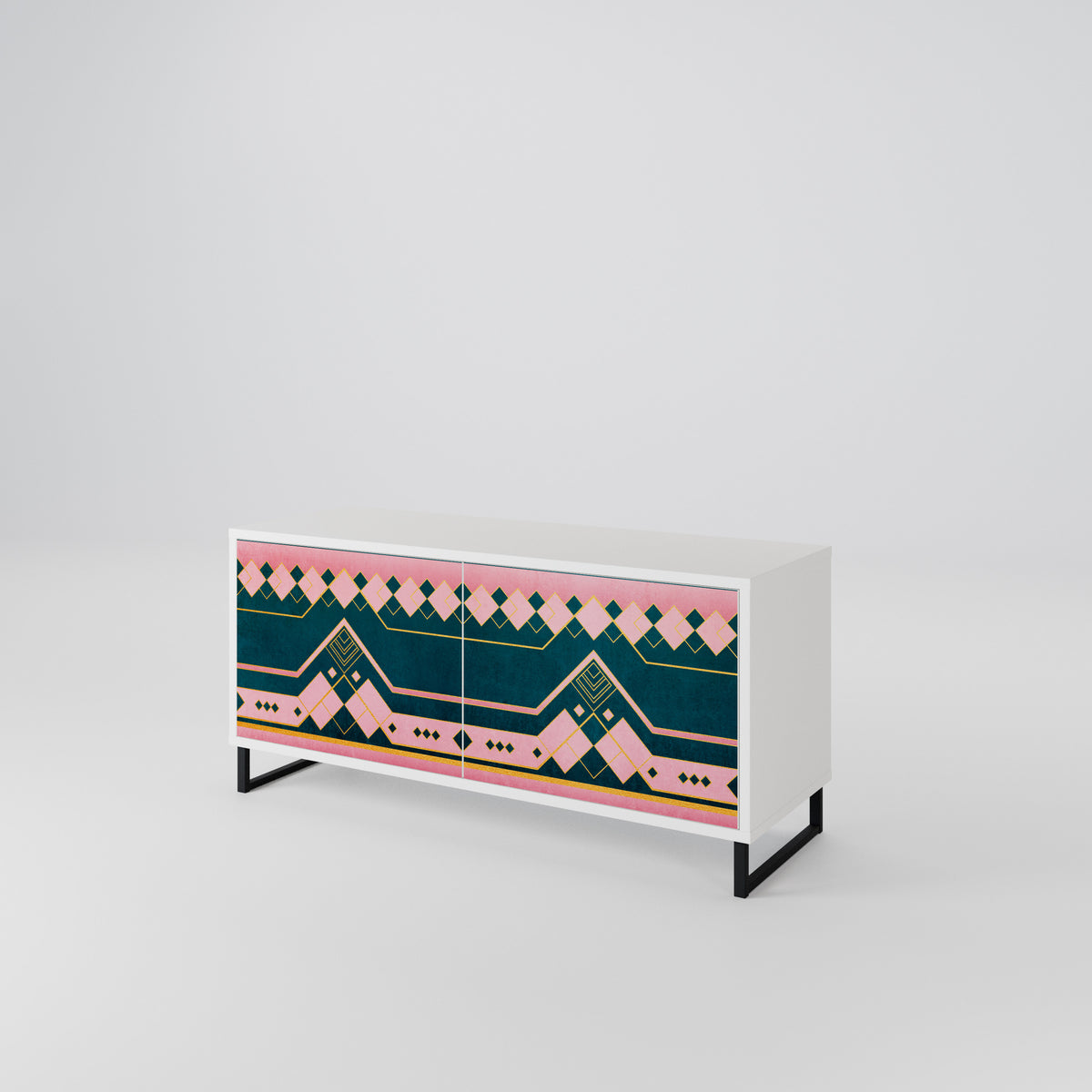 ROYAL COMPOSITION Compact 2-Door TV Cabinet