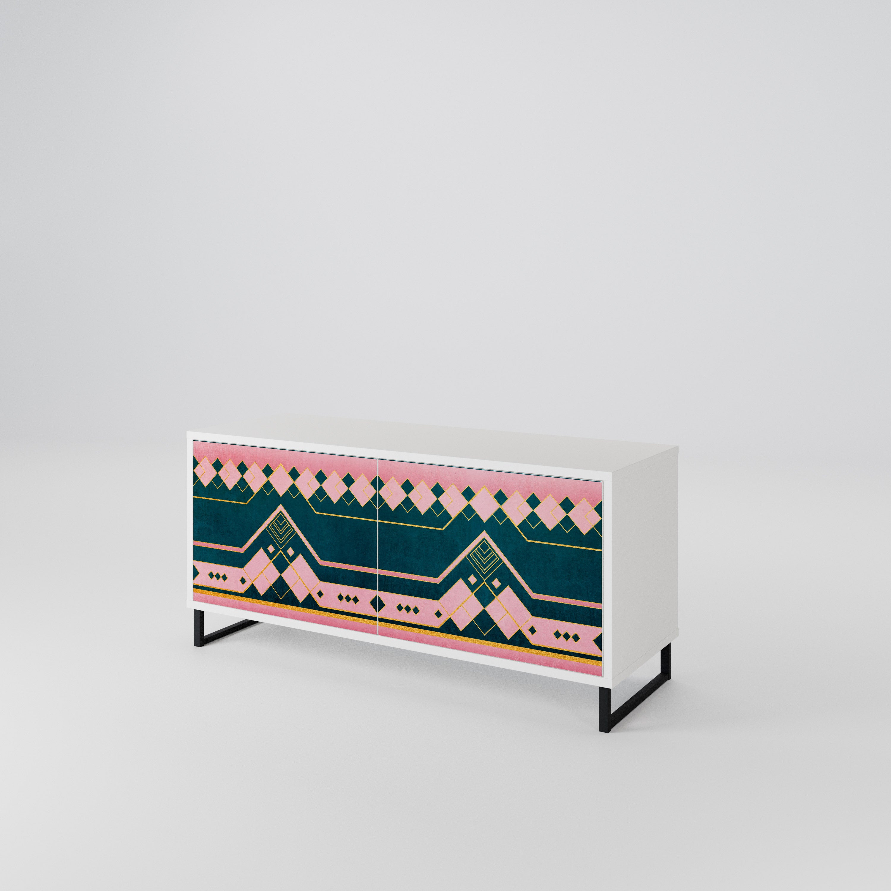 ROYAL COMPOSITION Compact 2-Door TV Cabinet
