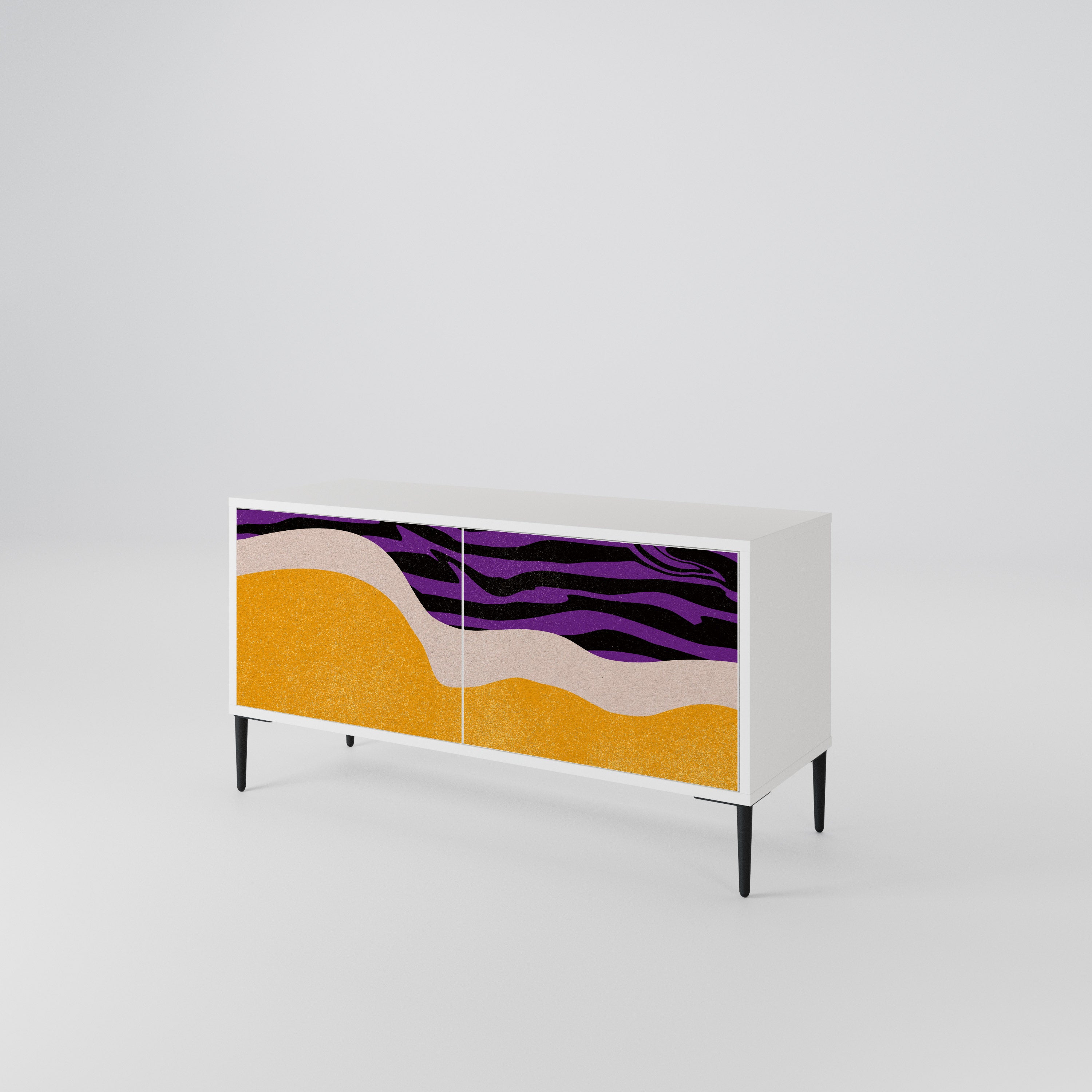 INDEPENDENT BORDER Compact 2-Door TV Cabinet