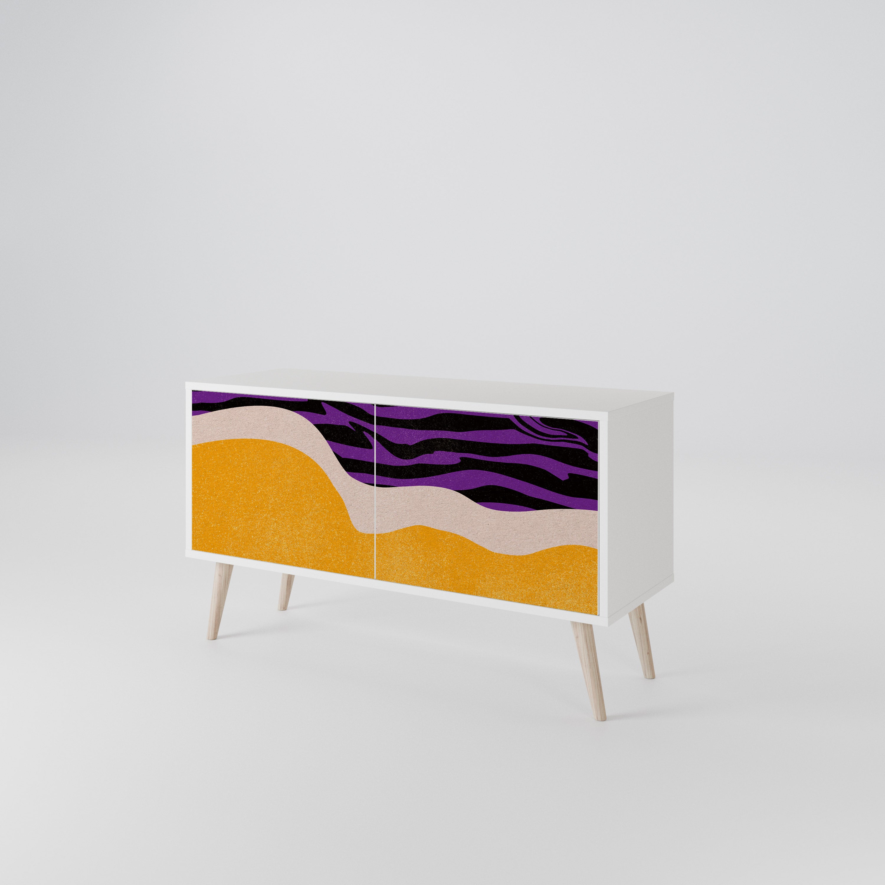 INDEPENDENT BORDER Compact 2-Door TV Cabinet