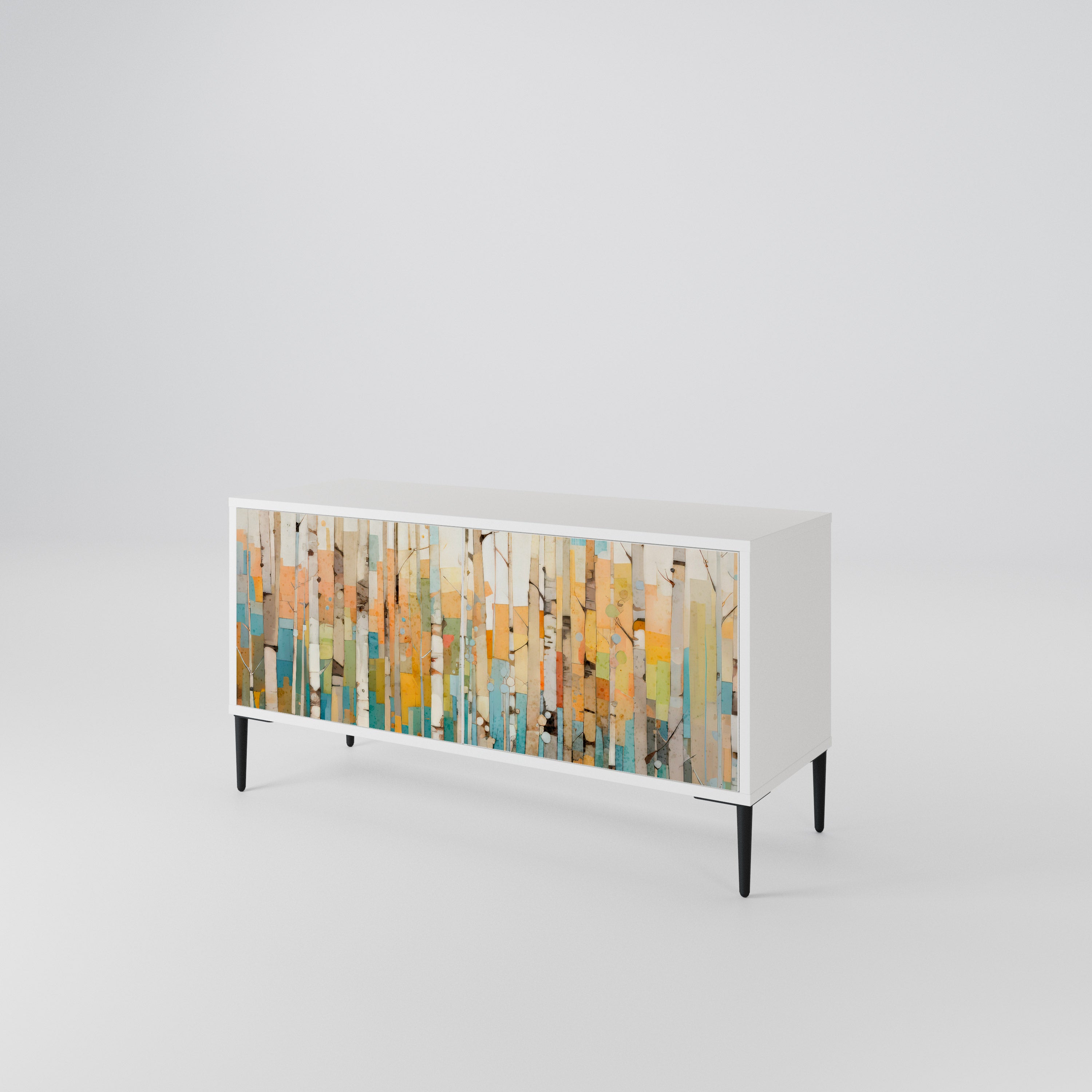BIRCH KALEIDOSCOPE Compact 2-Door TV Cabinet