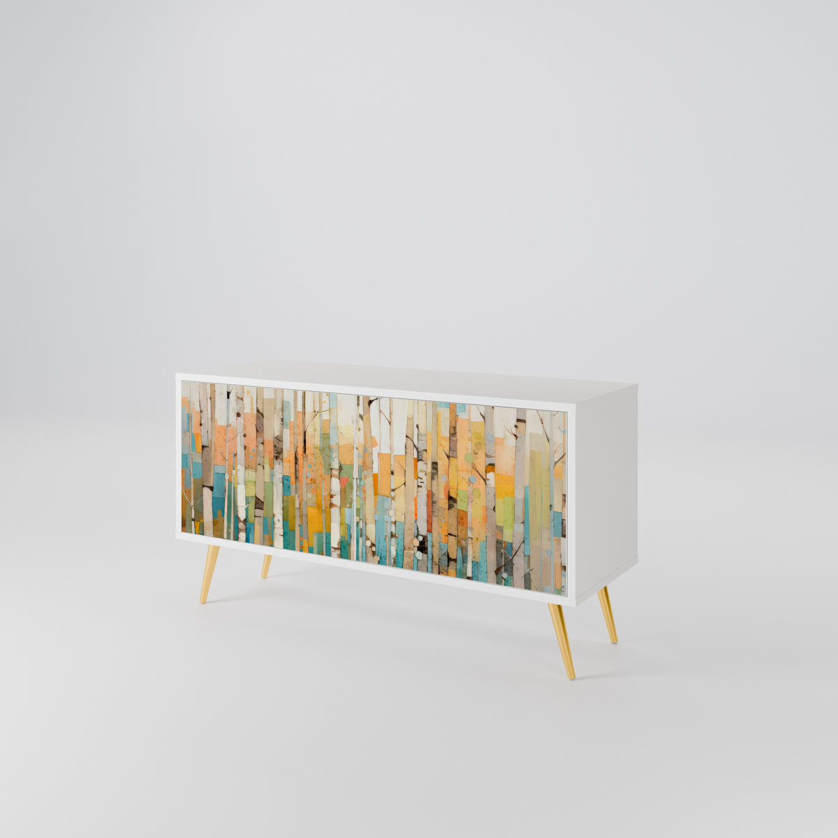 BIRCH KALEIDOSCOPE Compact 2-Door TV Cabinet