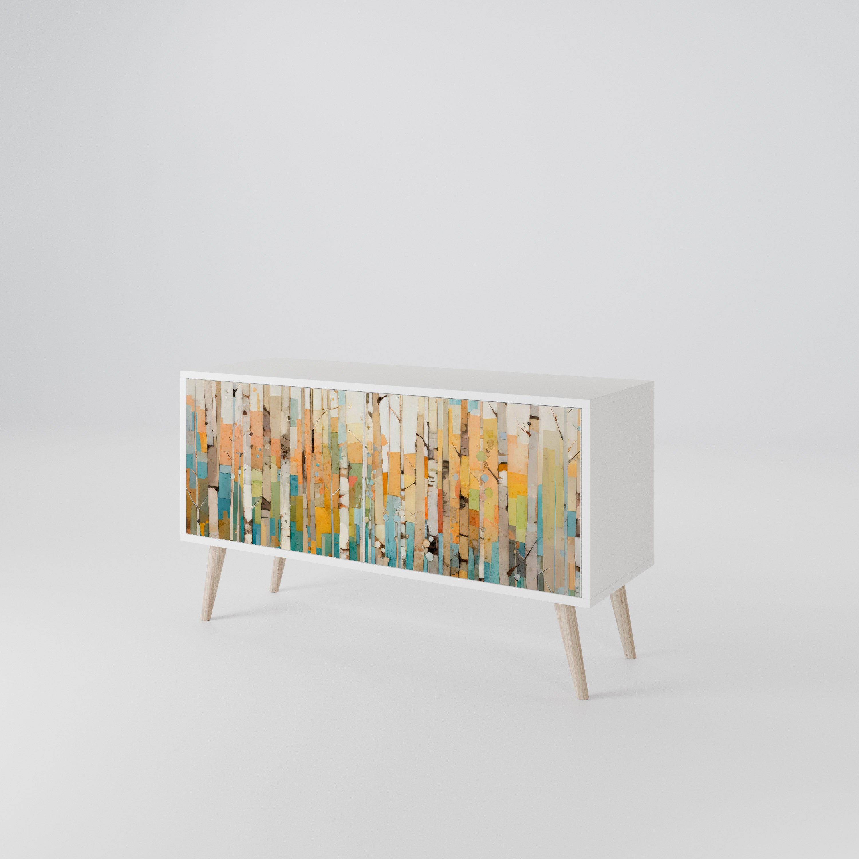 BIRCH KALEIDOSCOPE Compact 2-Door TV Cabinet